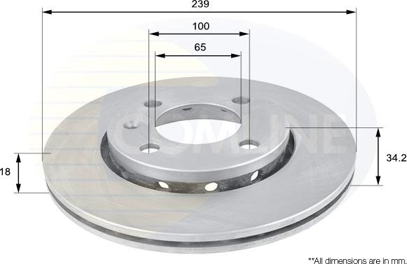 Comline ADC1413V - Disc frana aaoparts.ro