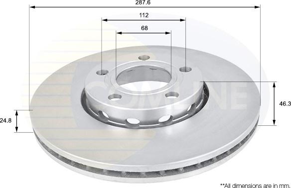 Comline ADC1417V - Disc frana aaoparts.ro