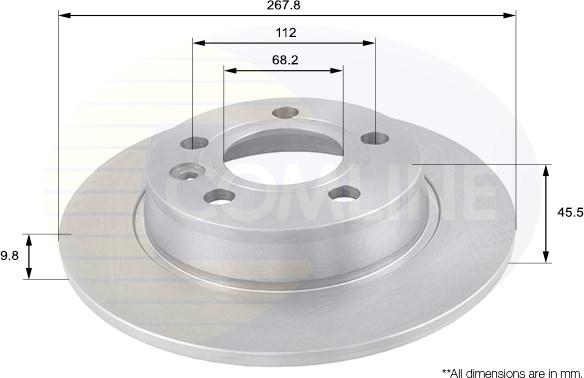 Comline ADC1429 - Disc frana aaoparts.ro