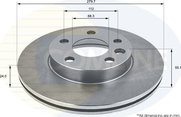 Comline ADC1421V - Disc frana aaoparts.ro