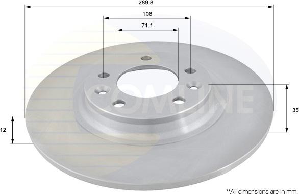 Comline ADC1551 - Disc frana aaoparts.ro