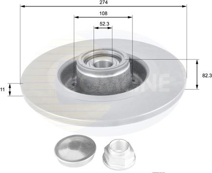 Comline ADC1560 - Disc frana aaoparts.ro