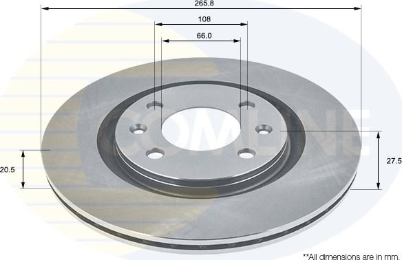 Comline ADC1504V - Disc frana aaoparts.ro