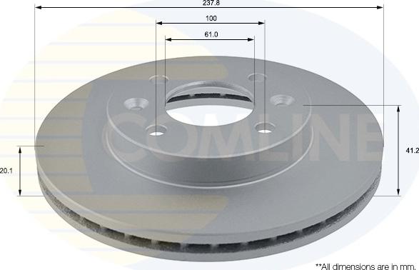 Comline ADC1505V - Disc frana aaoparts.ro