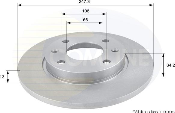 Comline ADC1508 - Disc frana aaoparts.ro