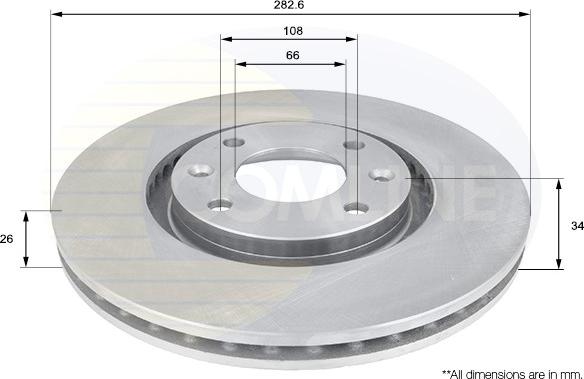 Comline ADC1519V - Disc frana aaoparts.ro