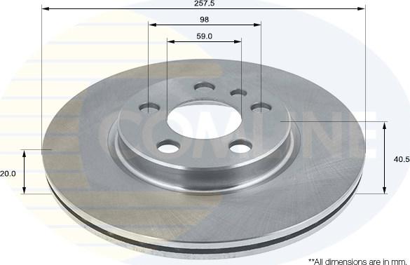 Comline ADC1513V - Disc frana aaoparts.ro