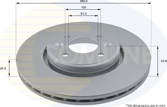 Comline ADC1517V - Disc frana aaoparts.ro