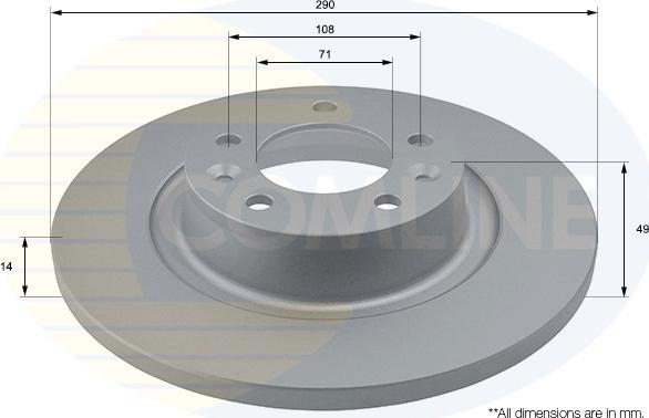 Comline ADC1581 - Disc frana aaoparts.ro