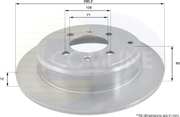 Comline ADC1524 - Disc frana aaoparts.ro