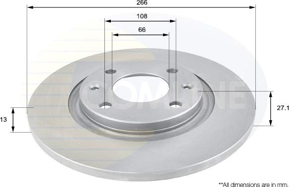 Comline ADC1521 - Disc frana aaoparts.ro