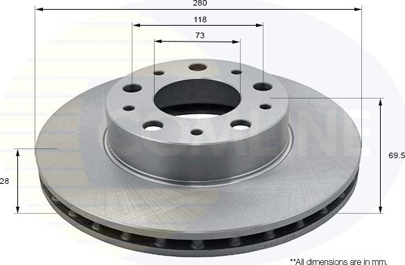 Comline ADC1571V - Disc frana aaoparts.ro