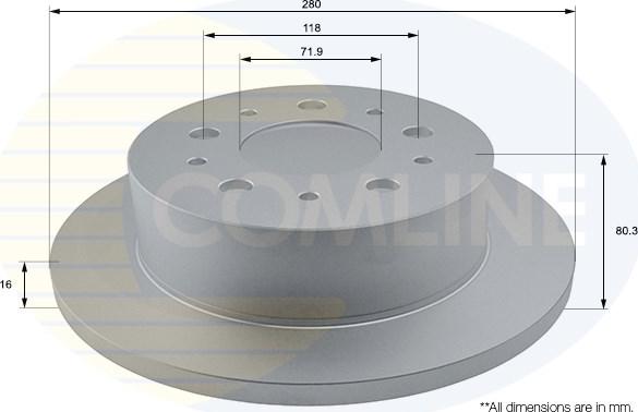 Comline ADC1577 - Disc frana aaoparts.ro