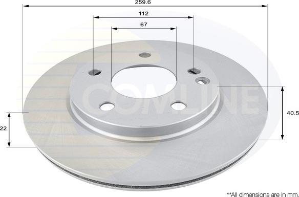 Comline ADC1605V - Disc frana aaoparts.ro