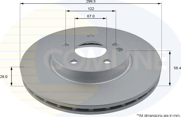 Comline ADC1627V - Disc frana aaoparts.ro