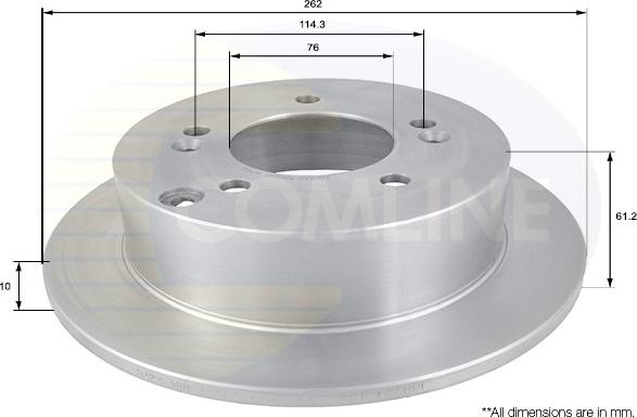 Comline ADC1066 - Disc frana aaoparts.ro