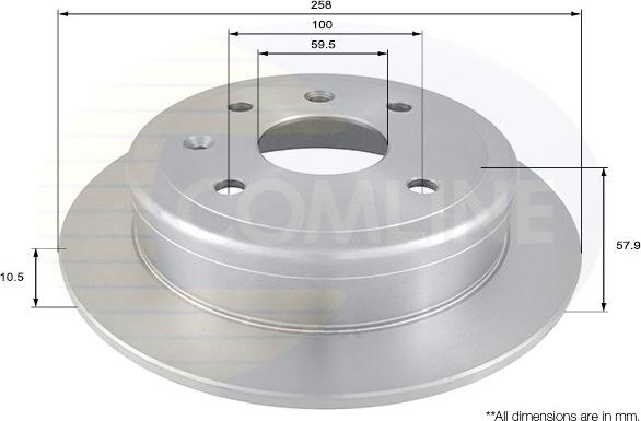 Comline ADC1079 - Disc frana aaoparts.ro