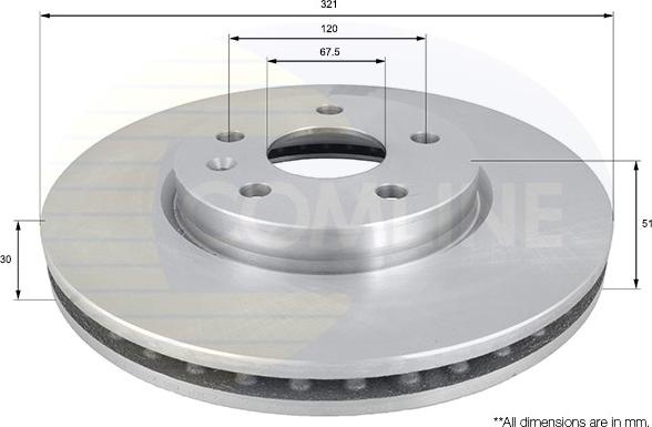 Comline ADC1142V - Disc frana aaoparts.ro