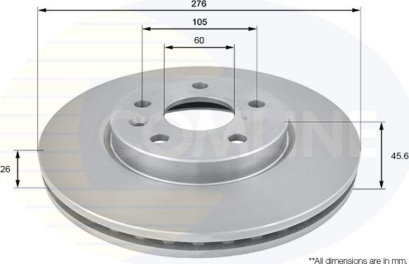 Comline ADC1151V - Disc frana aaoparts.ro