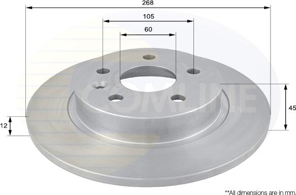 Comline ADC1152 - Disc frana aaoparts.ro