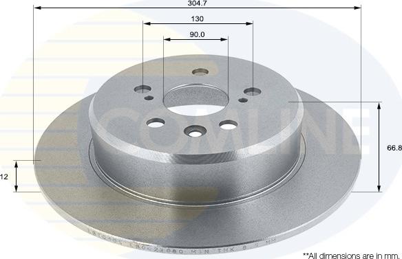 Comline ADC1109 - Disc frana aaoparts.ro