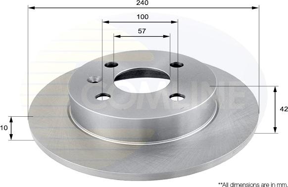 Comline ADC1106 - Disc frana aaoparts.ro