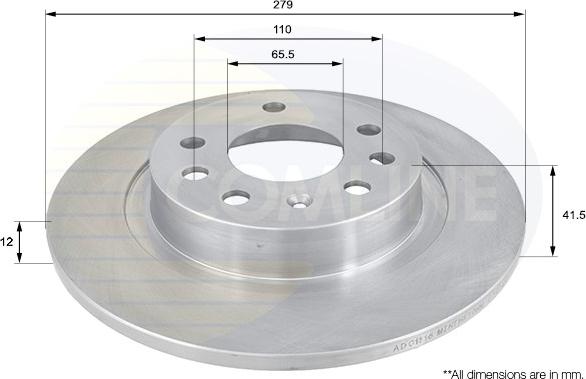 Comline ADC1116 - Disc frana aaoparts.ro