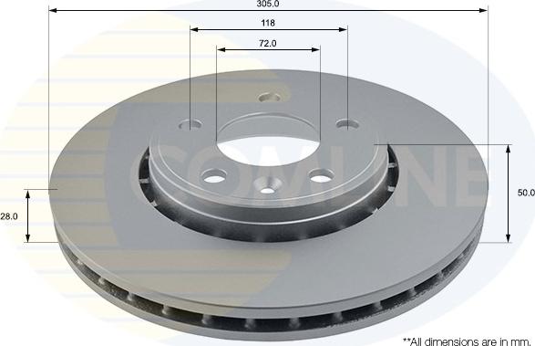 Comline ADC1110V - Disc frana aaoparts.ro