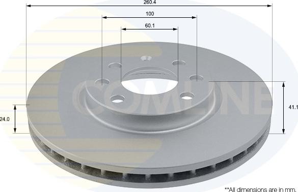 Comline ADC1112V - Disc frana aaoparts.ro