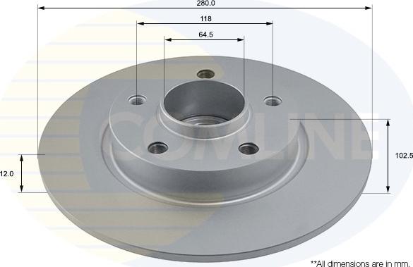 Comline ADC1137 - Disc frana aaoparts.ro