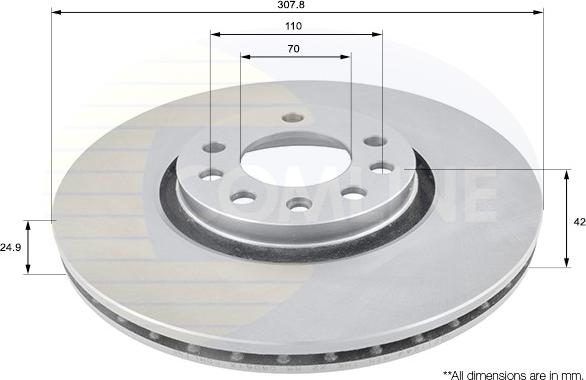 Comline ADC1124V - Disc frana aaoparts.ro