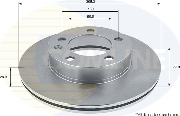 Comline ADC1125V - Disc frana aaoparts.ro