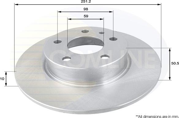 Comline ADC1806 - Disc frana aaoparts.ro