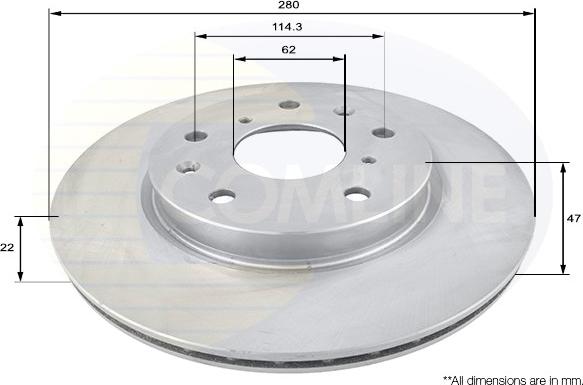 Comline ADC1830V - Disc frana aaoparts.ro