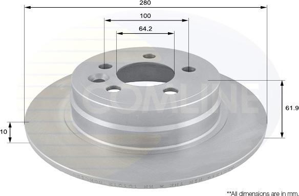 Comline ADC1319 - Disc frana aaoparts.ro