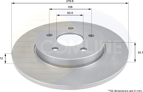 Comline ADC1219 - Disc frana aaoparts.ro