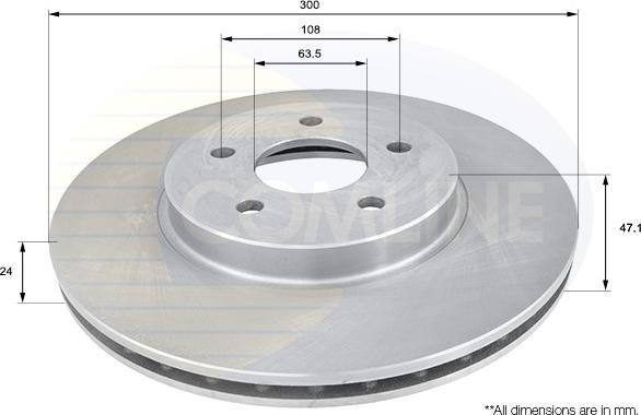 Comline ADC1215V - Disc frana aaoparts.ro