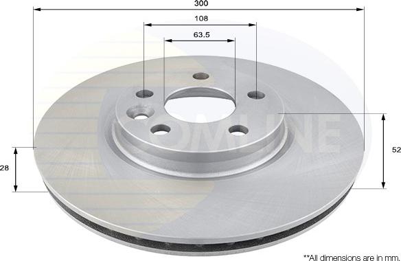 Comline ADC1237V - Disc frana aaoparts.ro