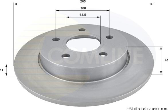 Comline ADC1228 - Disc frana aaoparts.ro