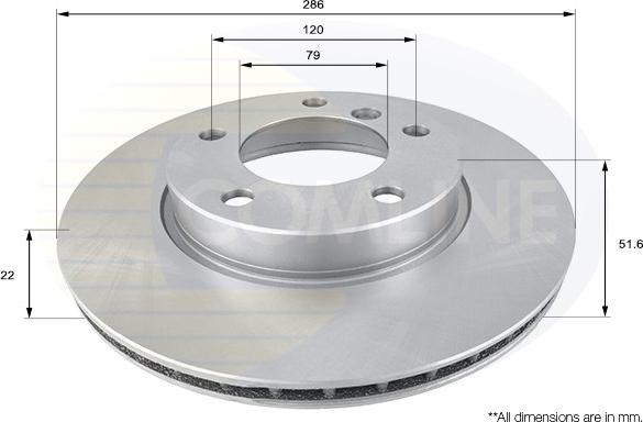 Comline ADC1702V - Disc frana aaoparts.ro