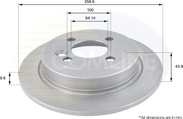 Comline ADC1714 - Disc frana aaoparts.ro