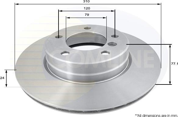 Comline ADC1737V - Disc frana aaoparts.ro