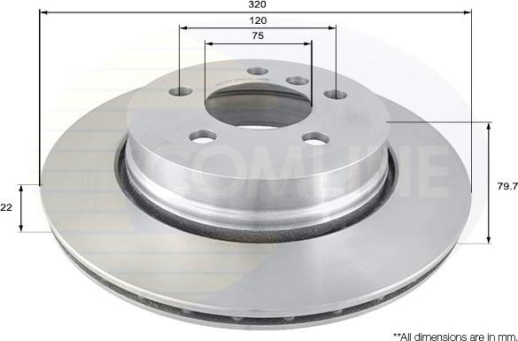 Comline ADC1720V - Disc frana aaoparts.ro