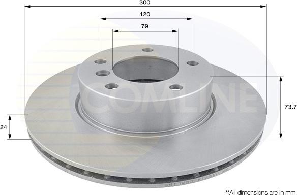 Comline ADC1728V - Disc frana aaoparts.ro