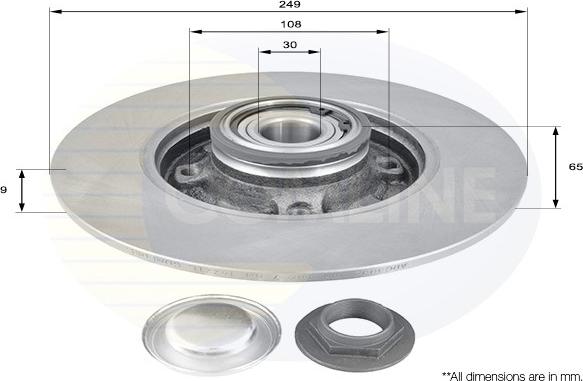 Comline ADC3002 - Disc frana aaoparts.ro