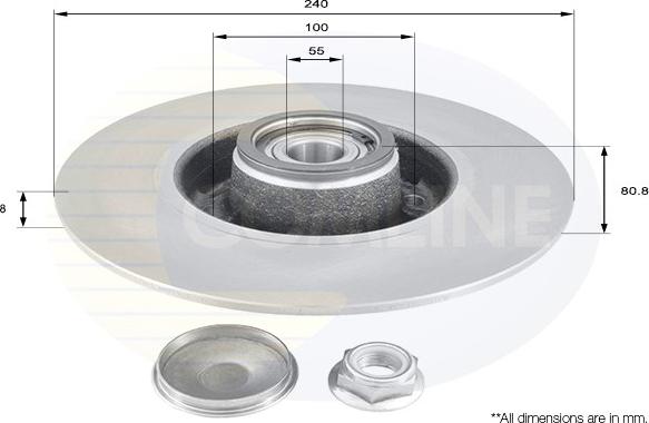 Comline ADC3010 - Disc frana aaoparts.ro