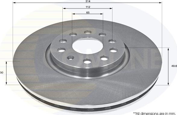 Comline ADC2601V - Disc frana aaoparts.ro