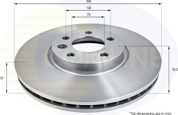Comline ADC2610V - Disc frana aaoparts.ro