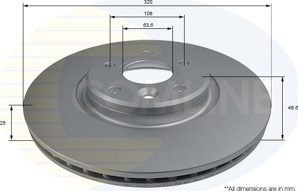 Comline ADC2844V - Disc frana aaoparts.ro