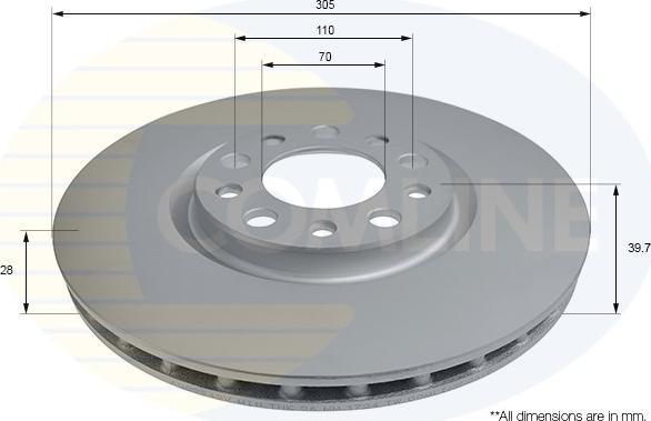 Comline ADC2842V - Disc frana aaoparts.ro